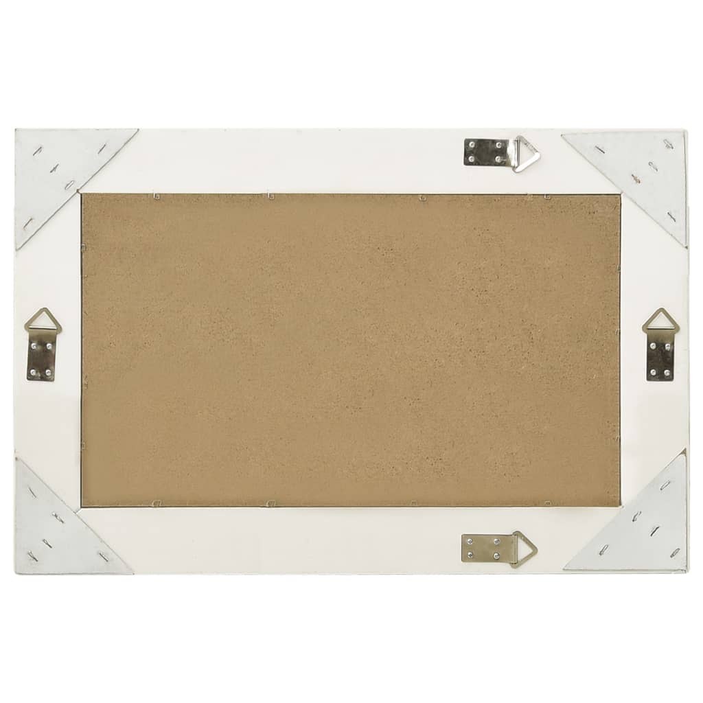 NNEVL Wall Mirror Baroque Style 60x40 cm White